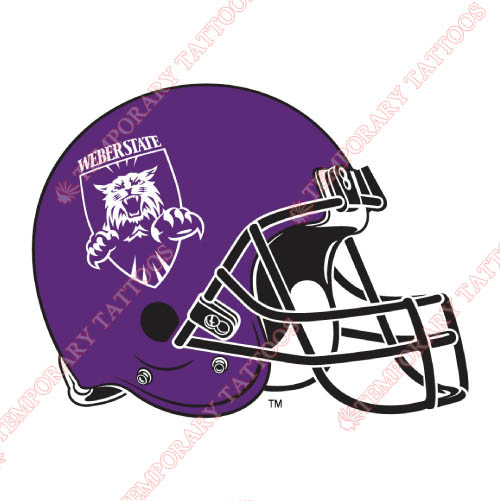Weber State Wildcats Customize Temporary Tattoos Stickers NO.6925